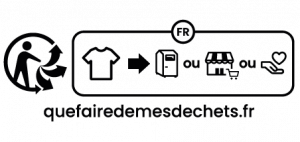 Logo Tri man - quefairedemesdechets.fr - norme recyclage pour favoriser la mode durable